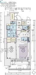 エステムコート谷町九丁目の物件間取画像